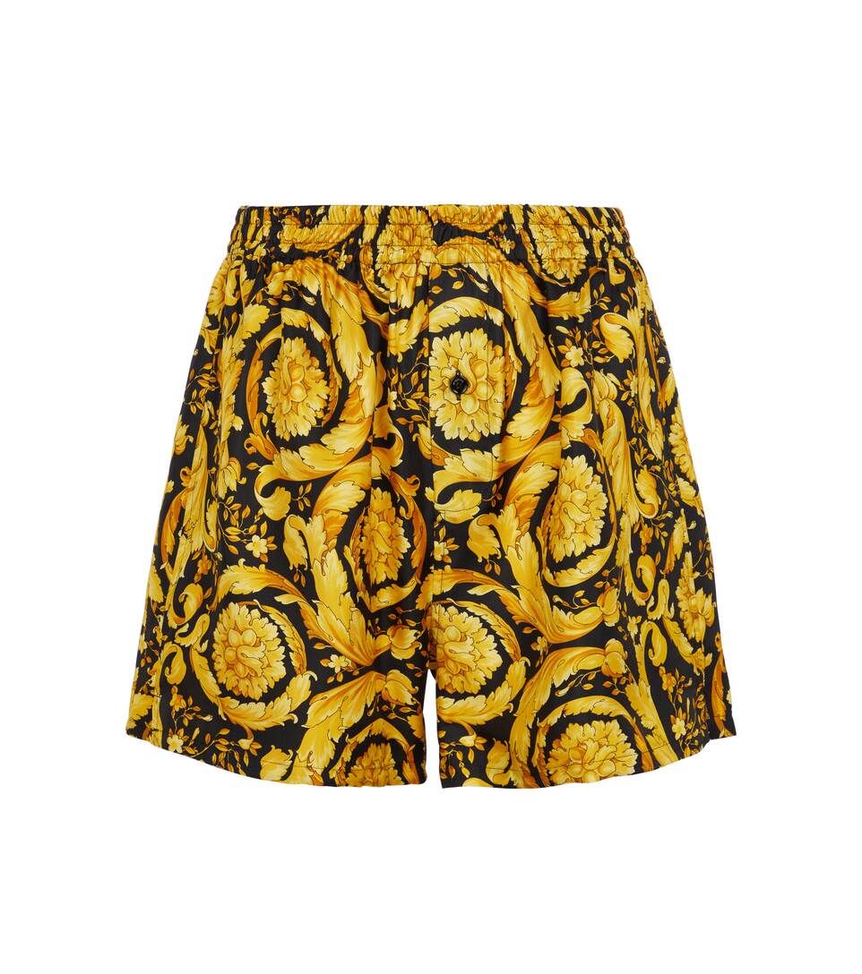 Printed silk pajama shorts | Mytheresa (UK)