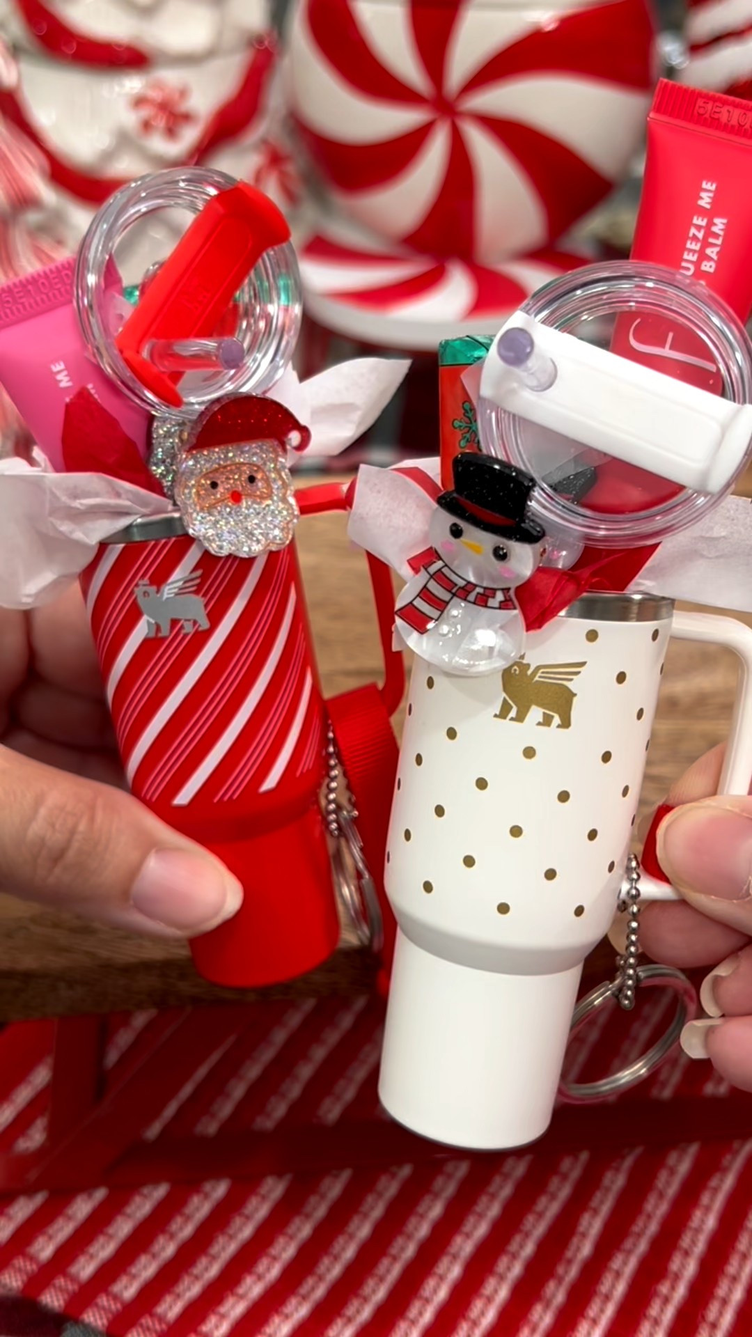 The cutest little Christmas stocking stuffer or little gift! These are adorable!! The viral mini Stanley’s can be stuffed with other mini products and made to look so cute for a gift! 

#LTKGiftGuide #LTKHoliday #LTKSeasonal