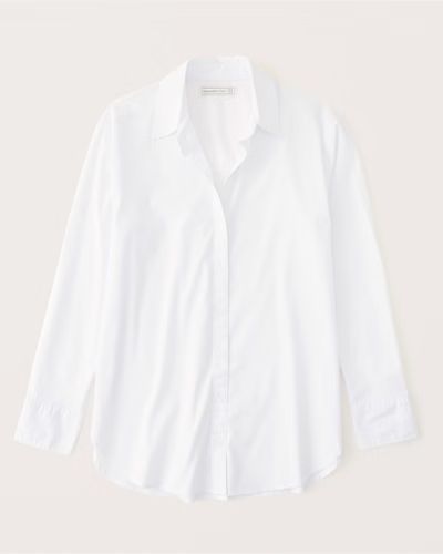 Women's Poplin Button-Up Shirt | Women's Womens Search L2 | Abercrombie.com | Abercrombie & Fitch (US)