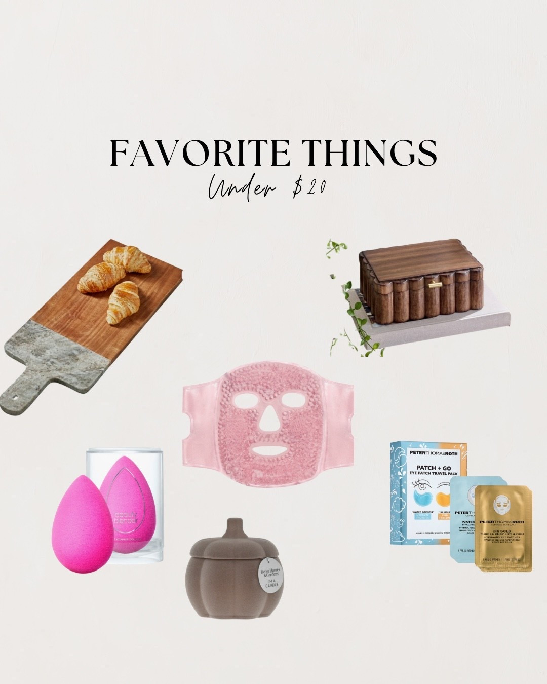 I don’t know about you, but I’ve already got two Favorite Things parties on my calendar for the holidays! Here are a couple of fun ideas for price ranges $15-$20! My favorite is the cheese board #favoritethings #under20 #holidayparty #holidays

#LTKParties #LTKFindsUnder50