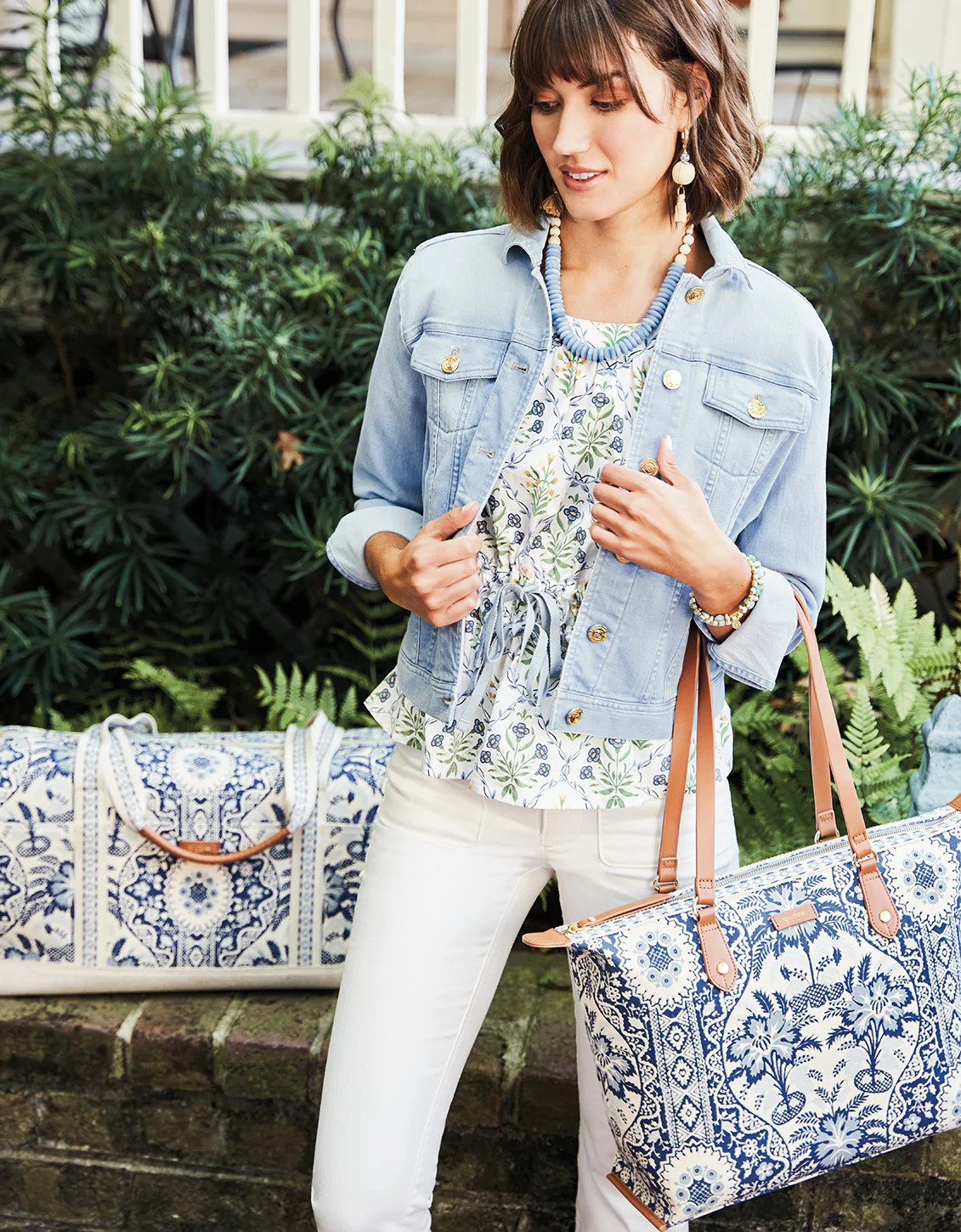 Fiesta Duffle Peeples Song Park Palms | Spartina 449