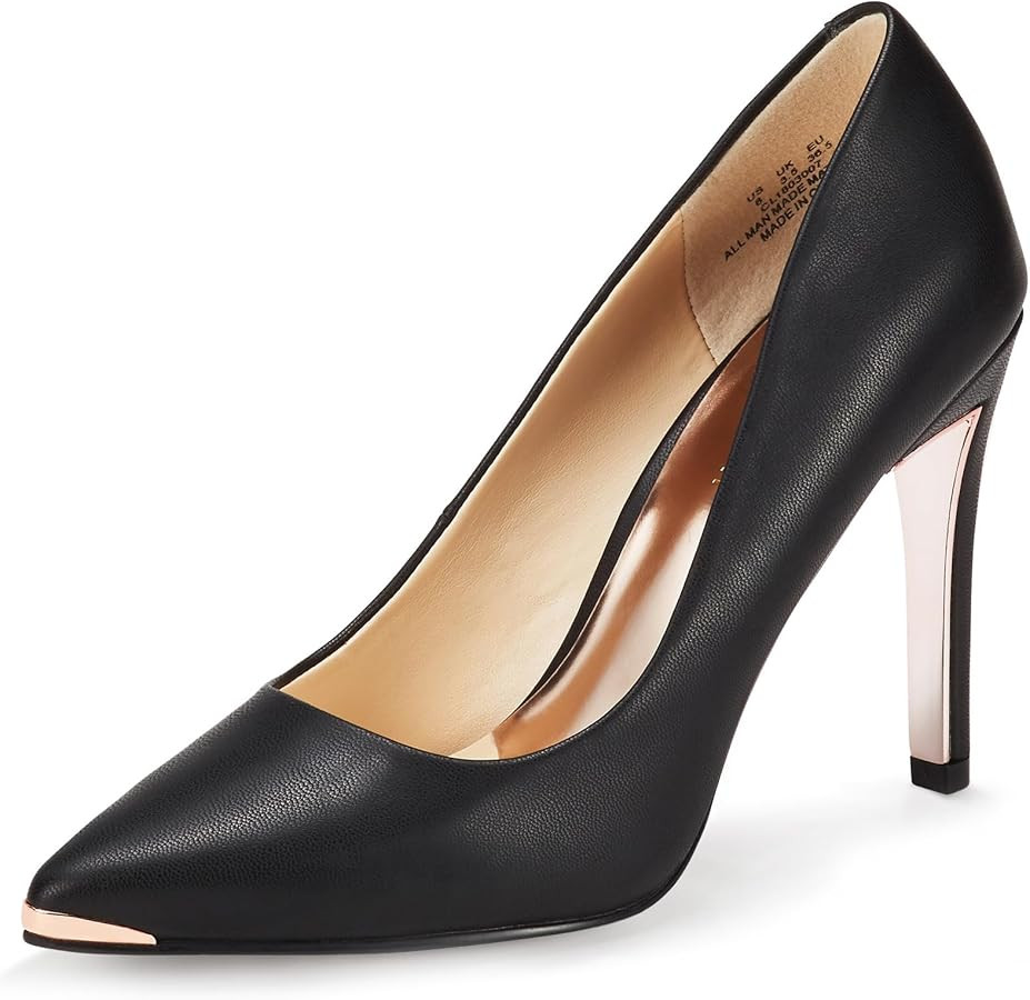 JENN ARDOR Womens Heels 4 Inch High Heels for Women Stiletto Pumps Closed Pointed Toe Office Lady... | Amazon (US)