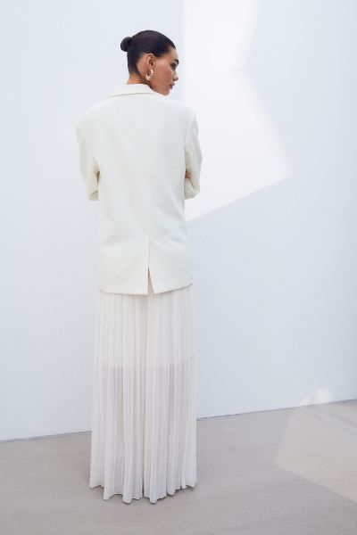 Oversized twill blazer - White - Ladies | H&M GB | H&M (UK, MY, IN, SG, PH, TW, HK)