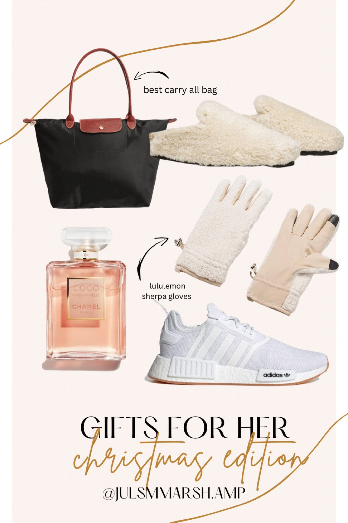 Christmas gifts for her! 🫶🏼

#under100 #giftguide #forher #freepeople #longchamp #lululemon #chanel #fragrence 

#LTKHoliday #LTKGiftGuide #LTKbeauty