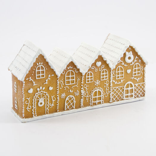 Brown Gingerbread Houses Christmas Decor 12x24cm | TK Maxx