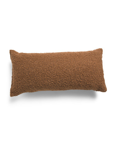 Made In Usa 12x25 Linen Blend Boucle Lumbar Luxe Pillow | Luxury Gifts | Marshalls | Marshalls