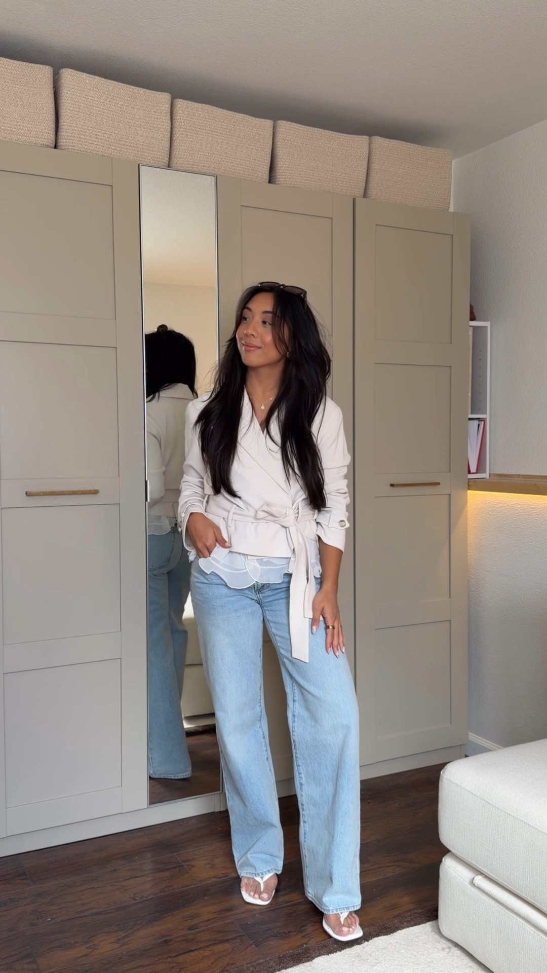 GDWM Spring outfit of the day from @Aritzia • wearing size S top, S jacket & 26 jeans #Ad #AritziaPartner #PaidLink

#LTKootd #LTKPetite #LTKgrwm