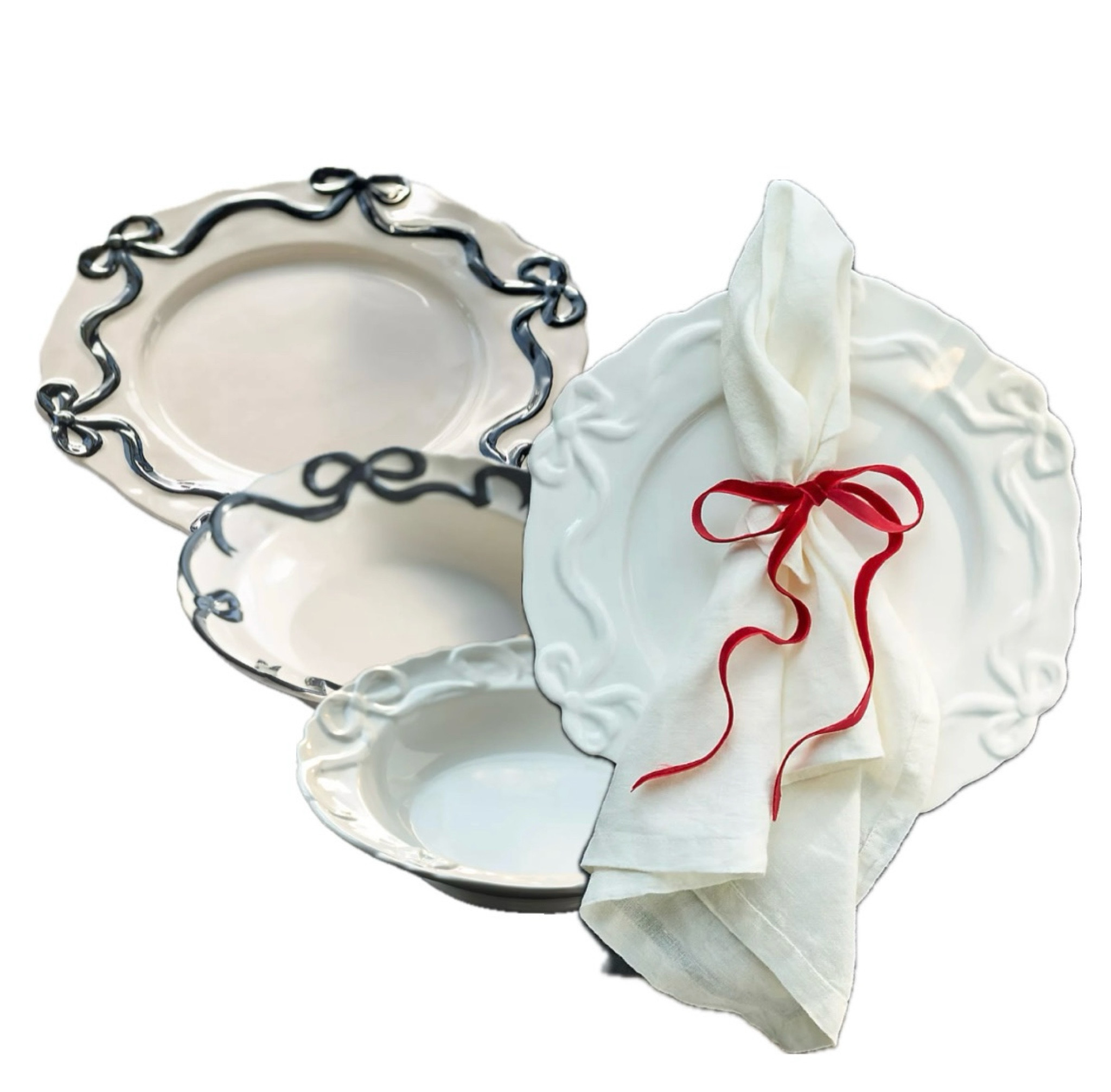 How CUTE for Holiday?!?
Black or white?! Bow-bedecked tabletop perfection!



#LTKParties #LTKSeasonal #LTKHome