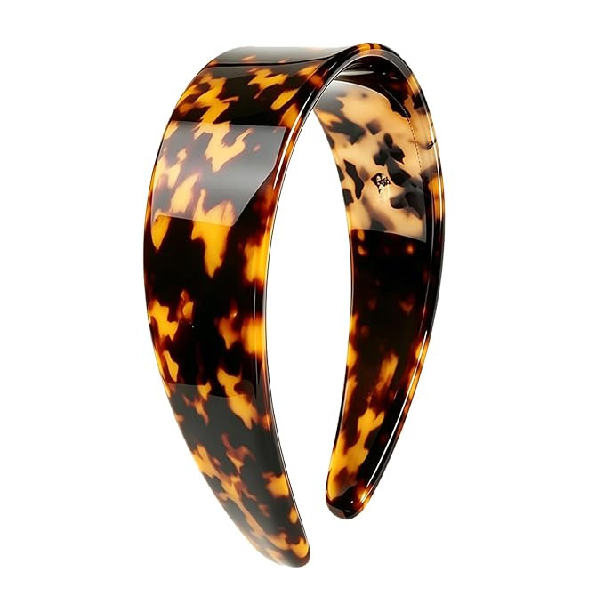 Wide Headbands for Women with Teeth Acetate Resin Hair Bands for Women's Hair No Headache Headban... | Amazon (US)