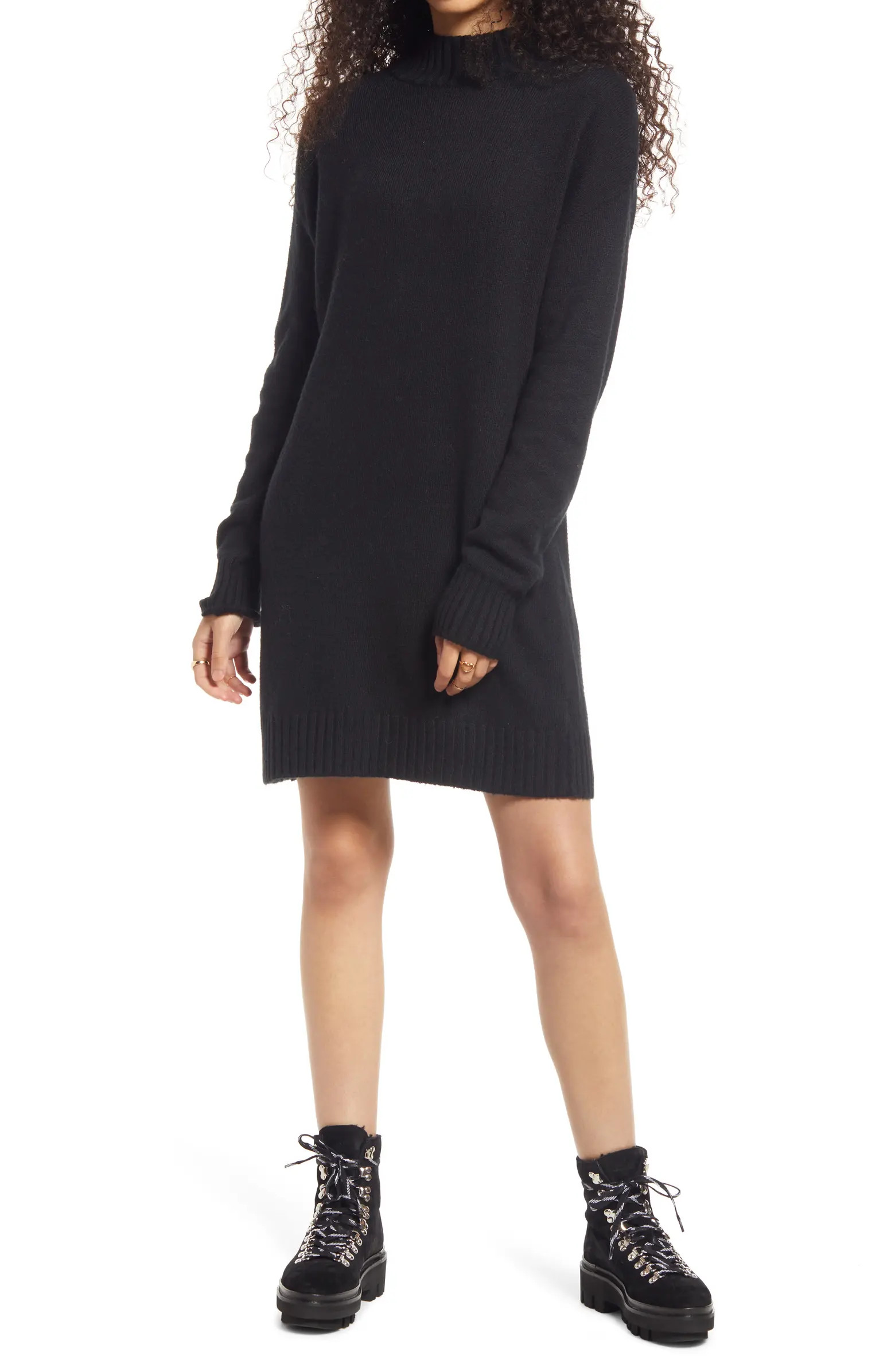 Easy Crewneck Long Sleeve Sweater Dress | Nordstrom
