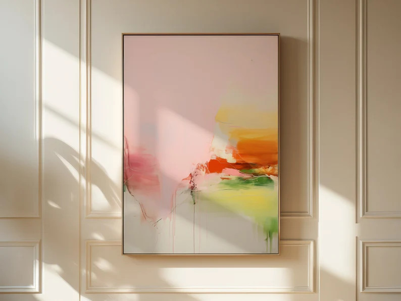 Framed Wall Art | Abstract Painting | Colorful Giclee Canvas Print | Large Canvas Art | Modern Pi... | Etsy (US)