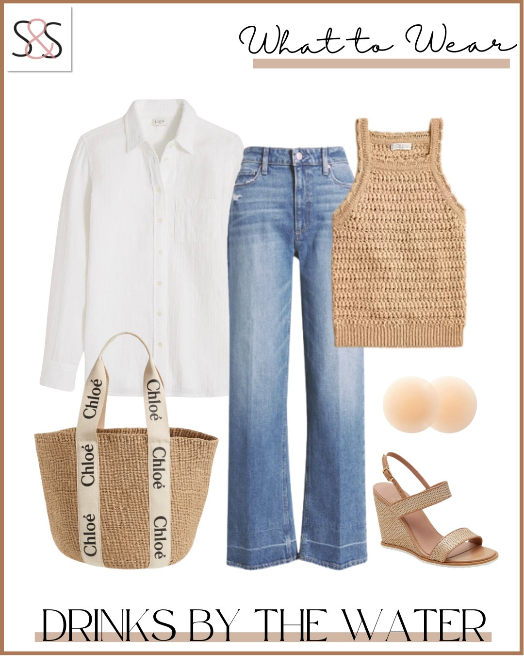 Easy outfit idea for drinks by the water. Light layers, classic denim, and accessories that pull it all together. This is one of my go-to combos for summer nights out.

Sunsets and Stilettos summer outfit ideas drinks by the water outfit summer style casual summer fashion capsule wardrobe staples vacation outfit ideas trending summer outfits women’s style inspo

#LTKSummerEdit #LTKOver40 #LTKTravel