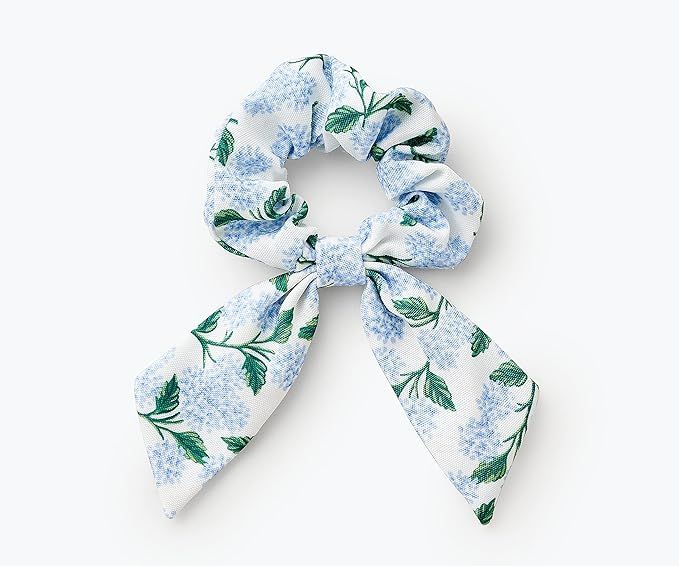 Rifle Paper Co. Hydrangea Scrunchie, 100% Polyester, Digitally Printed, 3.5" Diameter, Scarf Tie ... | Amazon (US)