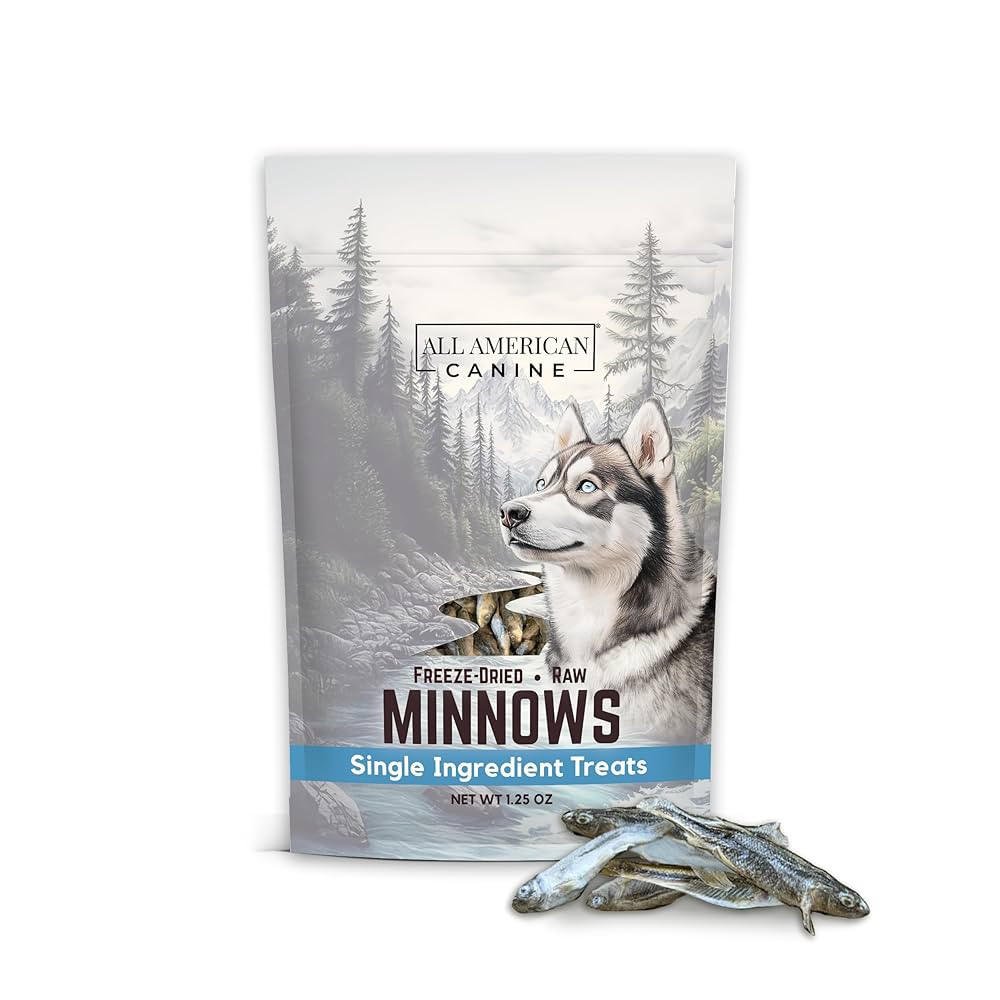 Freeze Dried Minnow Cat & Dog Treats 1.25oz – Single Ingredient Whole Fish - USA Raised High Pr... | Amazon (US)