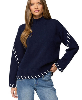 Women's Indah Contrast Stitch Oversized Sweater | Macy's