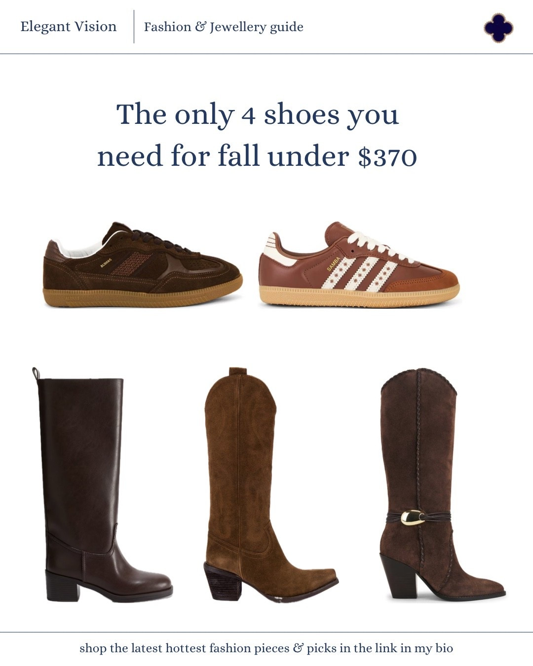 The only 4 shoes you need for fall under $370

#LTKShoeCrush #LTKxVICI #LTKSeasonal