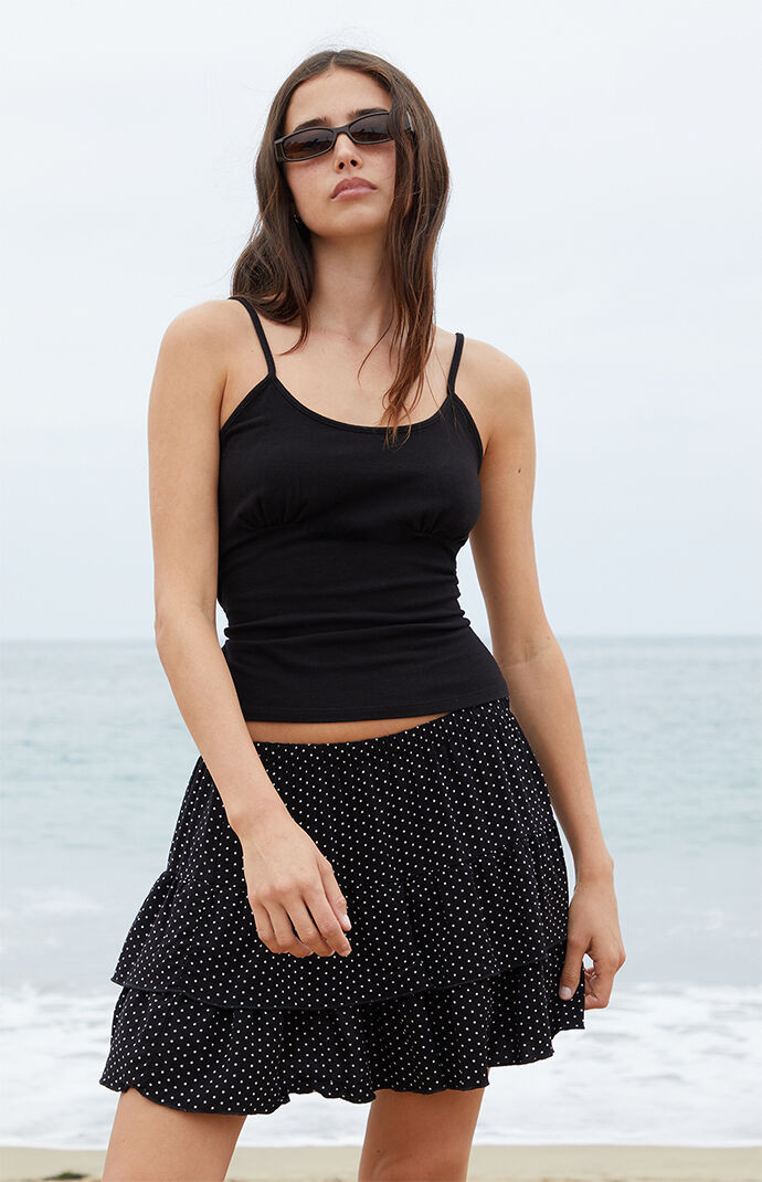 John Galt Women's Black Basic Tank Top | PacSun
