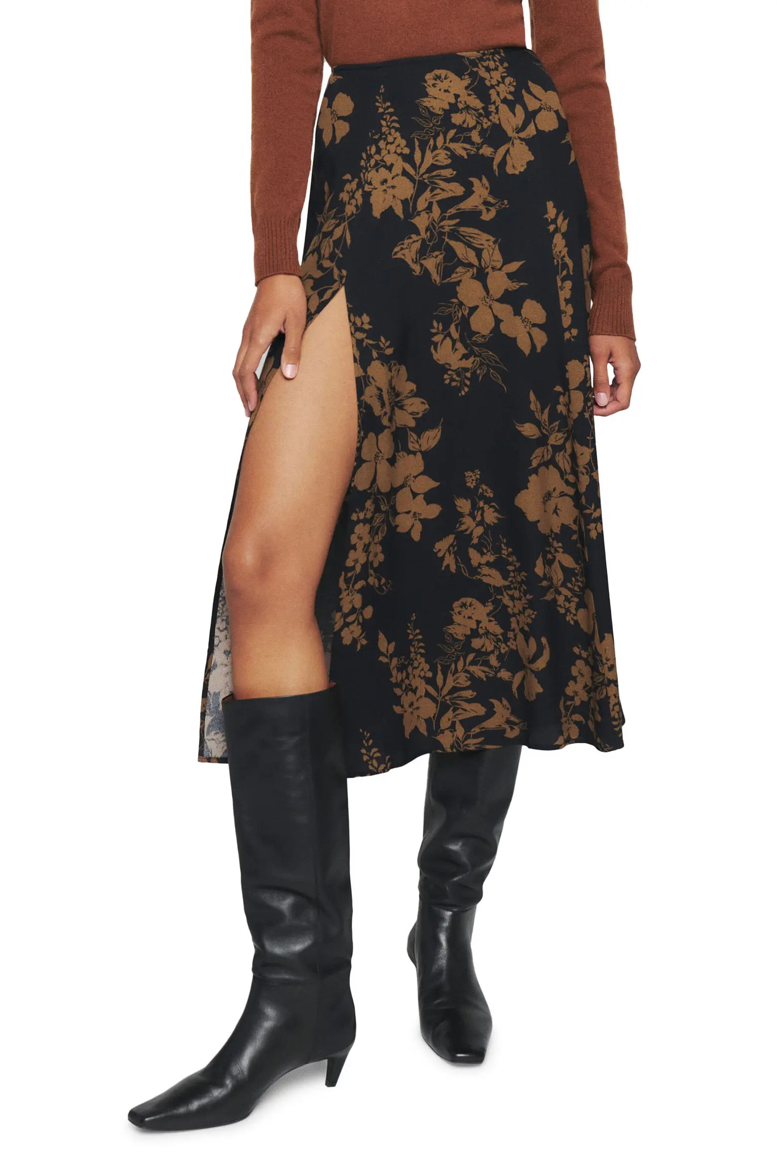 Zoe Side Slit Midi Skirt (Women) | Nordstrom | Nordstrom