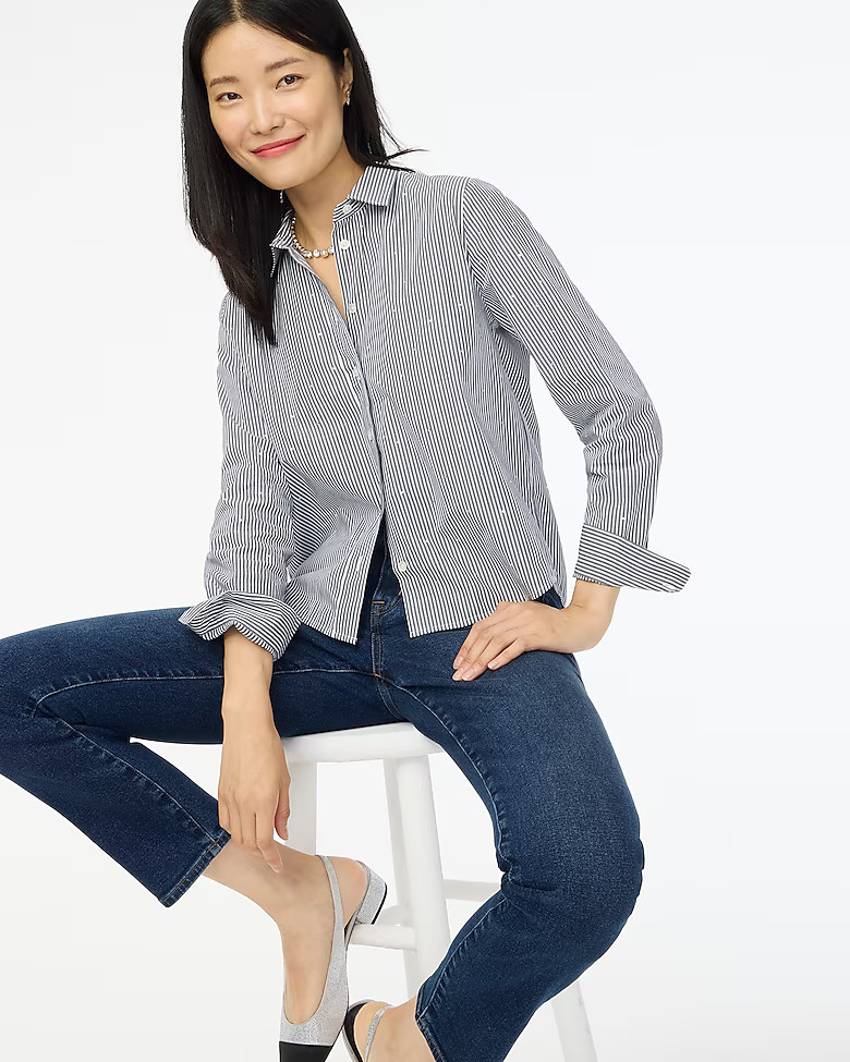 Rhinestone modern button-down | J.Crew Factory