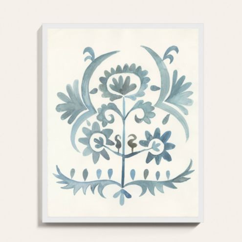 Megan Block Print Floral Art | Ballard Designs, Inc.