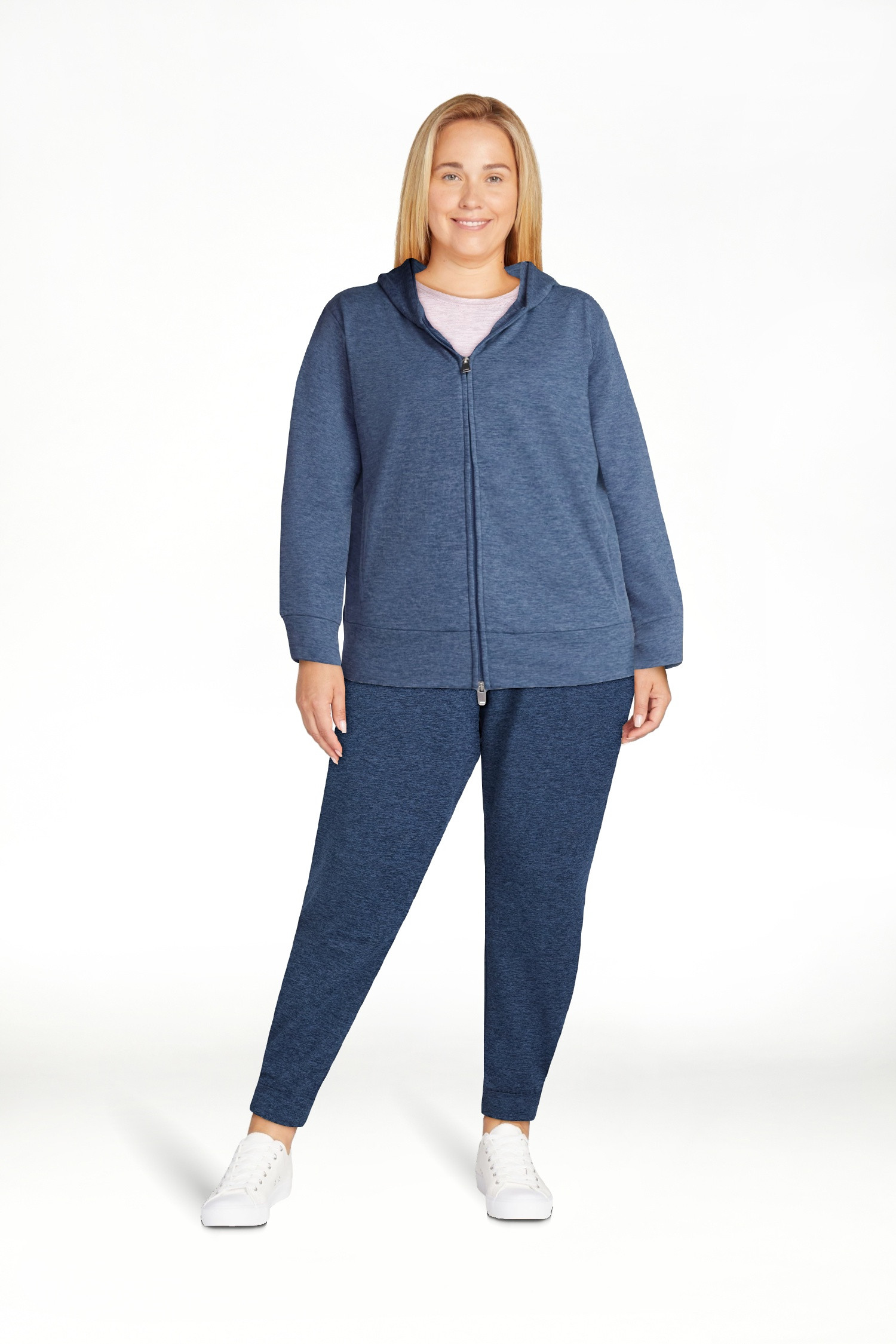 Athletic Works Women's and Women's Plus ButterCore Zip Up Hoodie, Sizes XS-4X | Walmart (US)