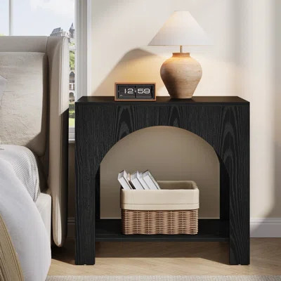 Wood Nightstand With Storage, Modern Night Stand For Bedroom, 27.56" W X 15.75" D X 25.59" H | Wayfair North America