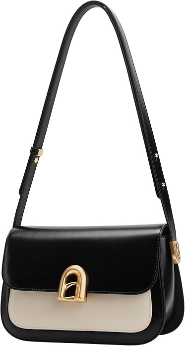 LAFESTIN Split Leather Shoulder Bag For Women with Adjustable Strap, Crossbody Purses For Women, ... | Amazon (US)