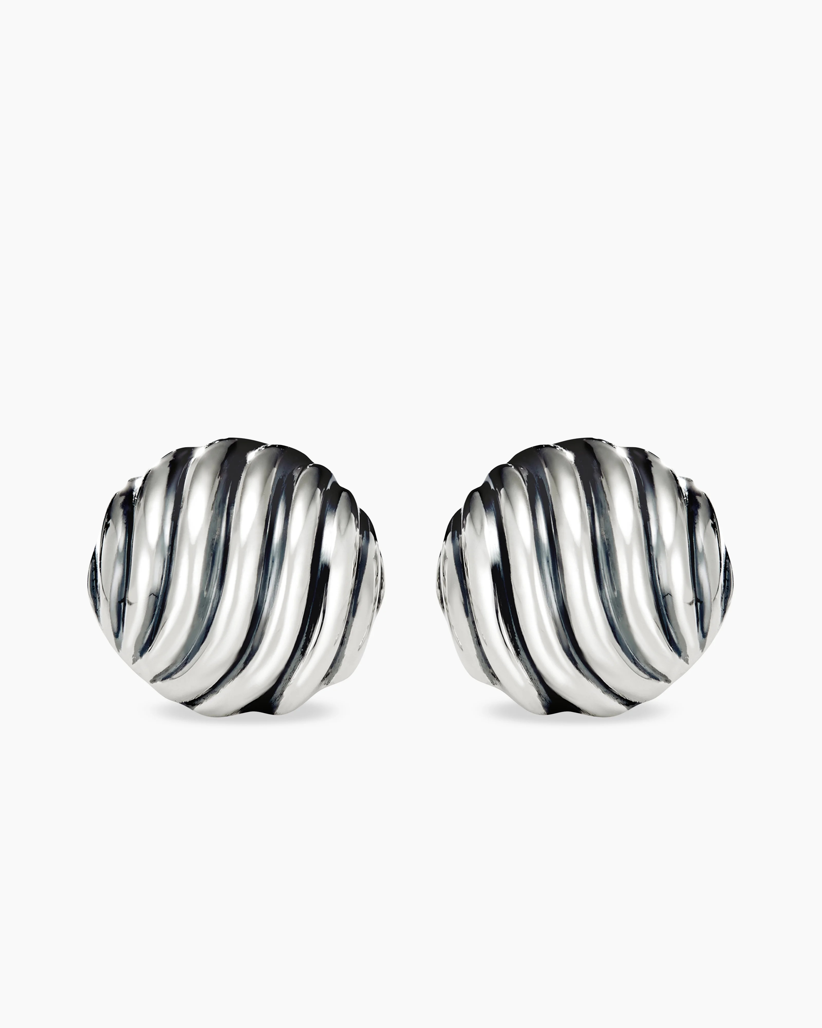Sculpted Cable Stud Earrings | David Yurman