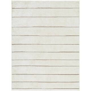 Livabliss x Our PNW Home Ivory/Taupe 8 ft. x 10 ft. Cascade Striped Indoor Area Rug | The Home Depot