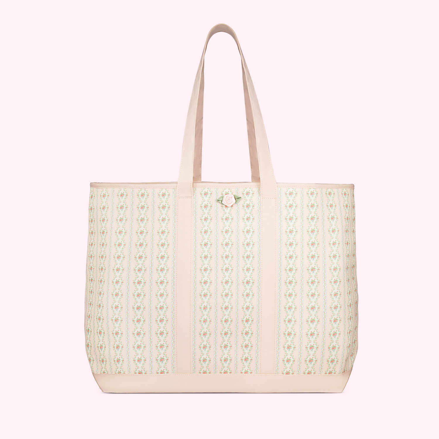 Floral Printed Canvas Large Monogram Tote Bag | Stoney Clover Lane | Stoney Clover Lane