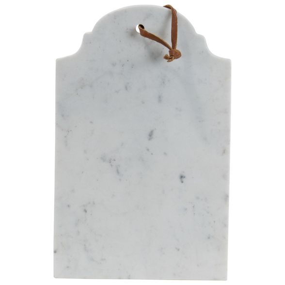 Large White Marble Kitchen Serving Cutting Board - Foreside Home & Garden | Target