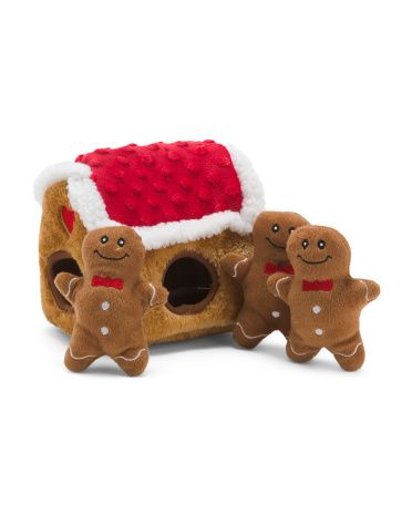 Gingerbread House Holiday Burrow Toy | TJ Maxx