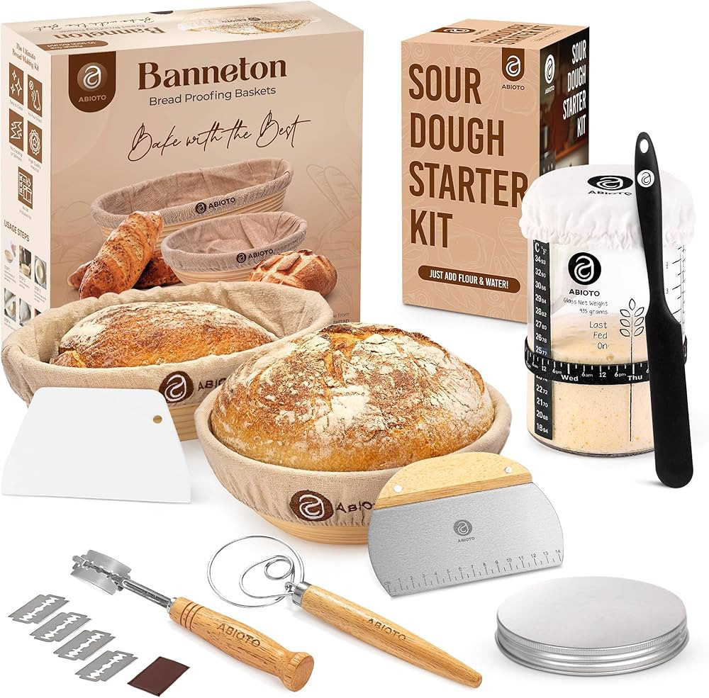 Sourdough Bread Baking Supplies and Starter Kit - Ultimate Bread Making and Sourdough Starter Kit... | Amazon (US)