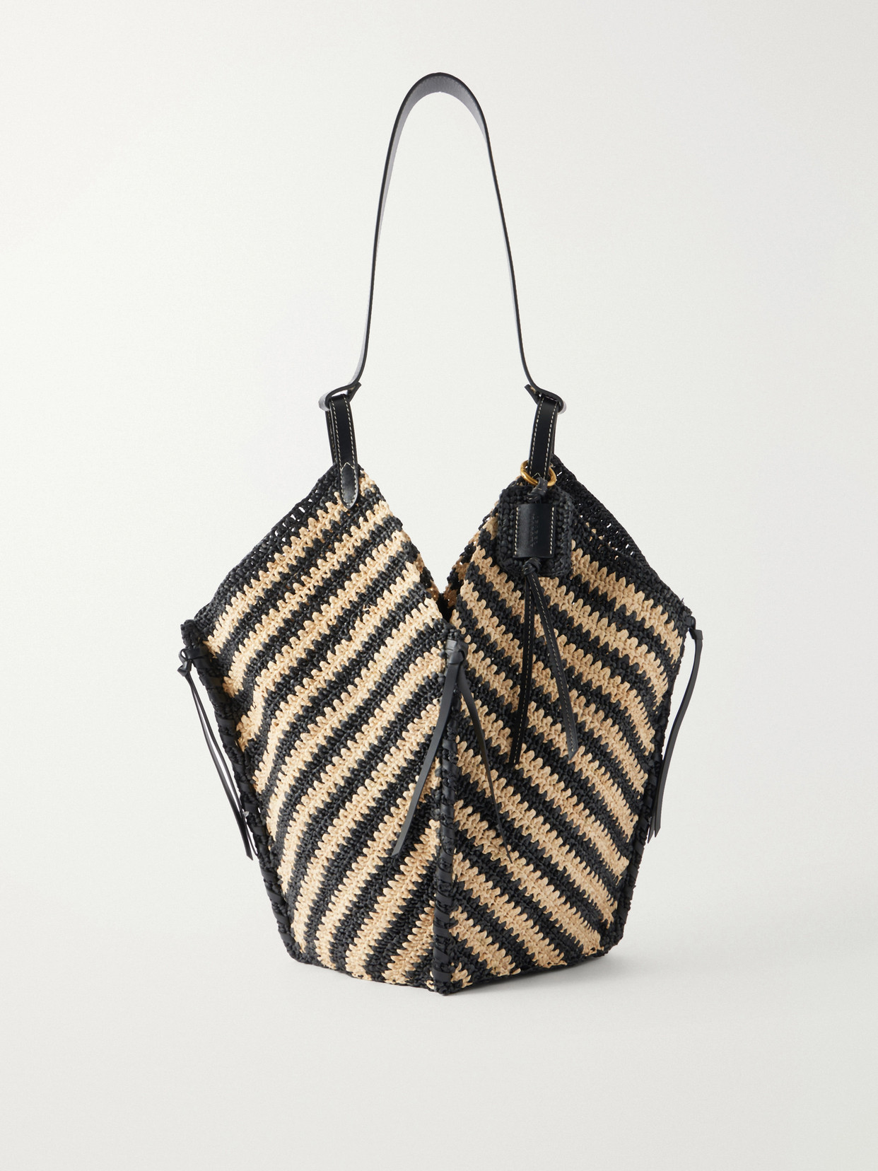 Isabel Marant - Tampa Raffia Tote Bag - Black | NET-A-PORTER (US)