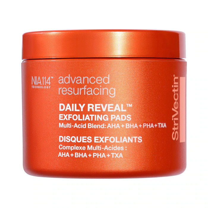 Daily Reveal &trade; Exfoliating Face Pads with AHA + BHA + PHA + TXA - StriVectin | Sephora | Sephora (US)