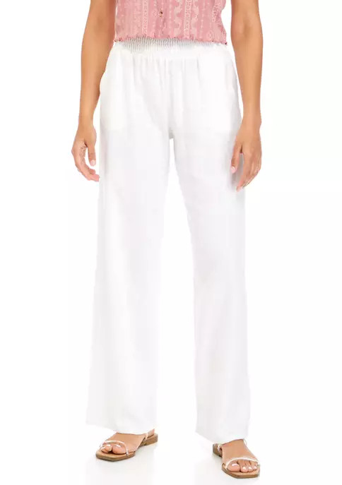 Junior's Pull On Linen Pants | Belk