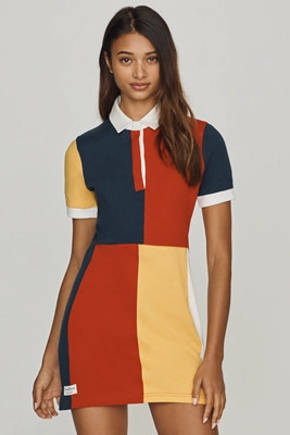 Rowing Blazers Colorblock Rugby Mini Dress | Anthropologie (US)