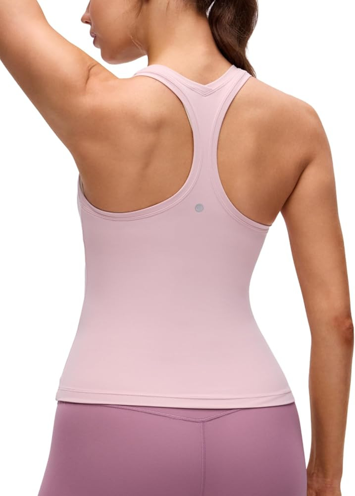 CRZ YOGA Butterluxe Racerback Tank Tops for Women - Yoga Workout Casual Gym Athletic Camisole Tig... | Amazon (US)
