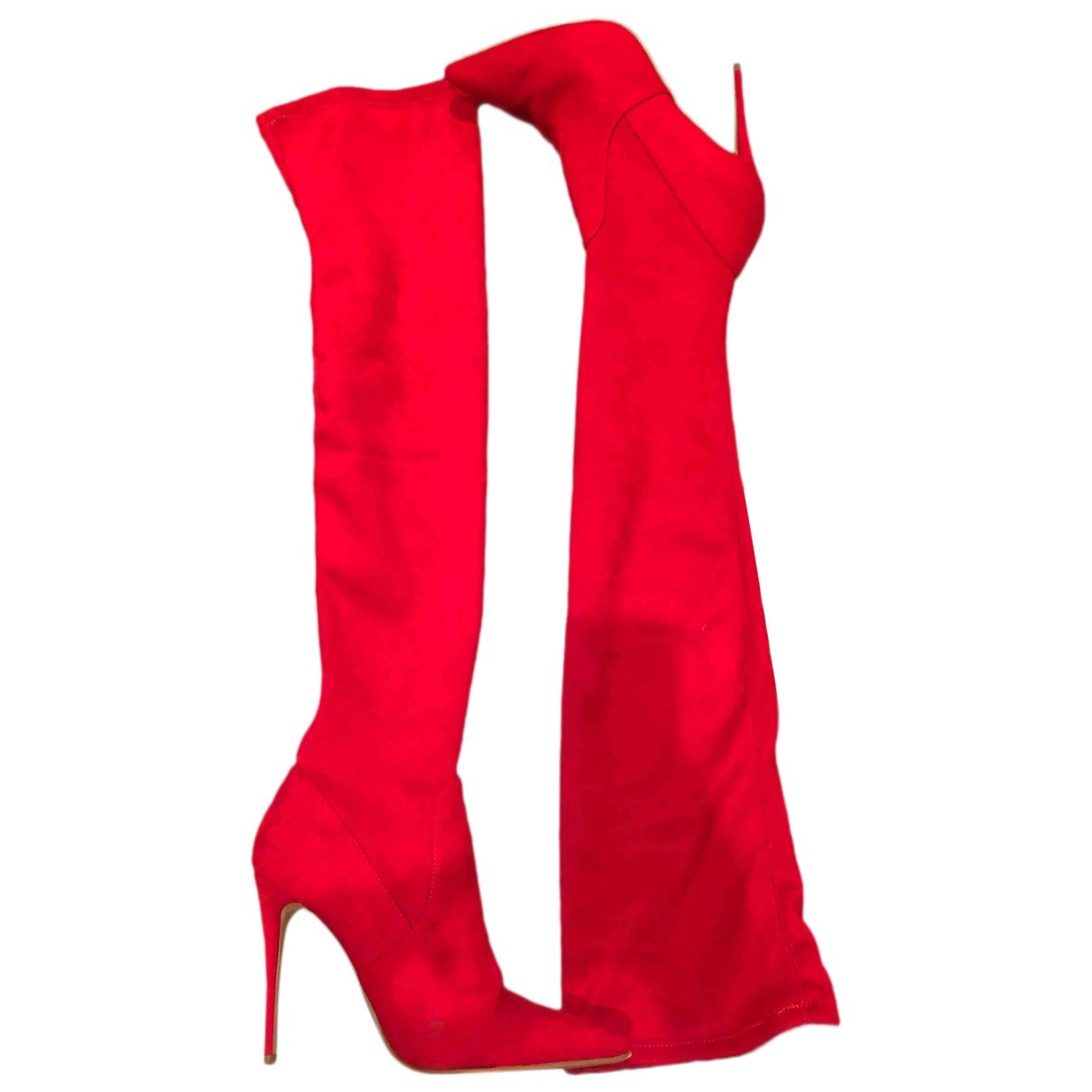 Steve Madden red suede boots | Vestiaire Collective (Global)