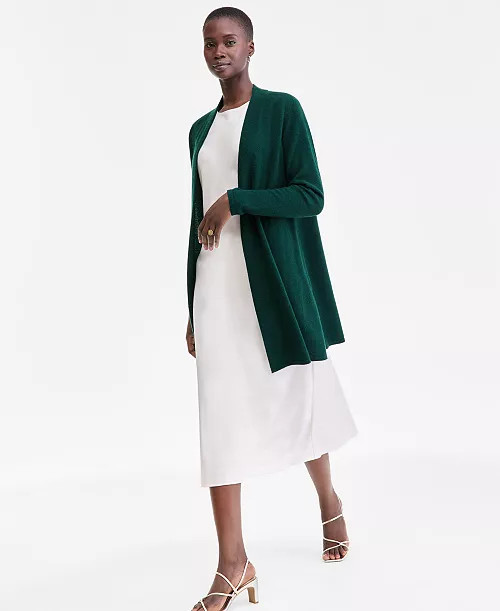 Charter Club Women's 100% Cashmere Split-Hem Long Cardigan, PXS-XXL, Macy's Exclusive - Macy's | Macy's