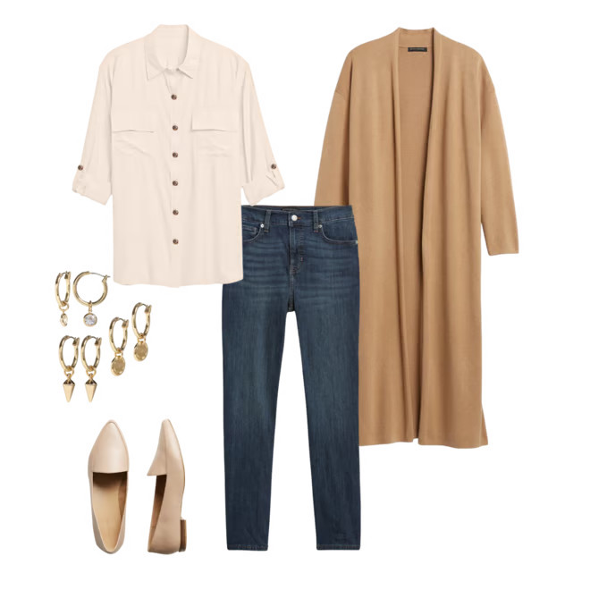 Open-Front Duster Cardigan | Banana Republic Factory