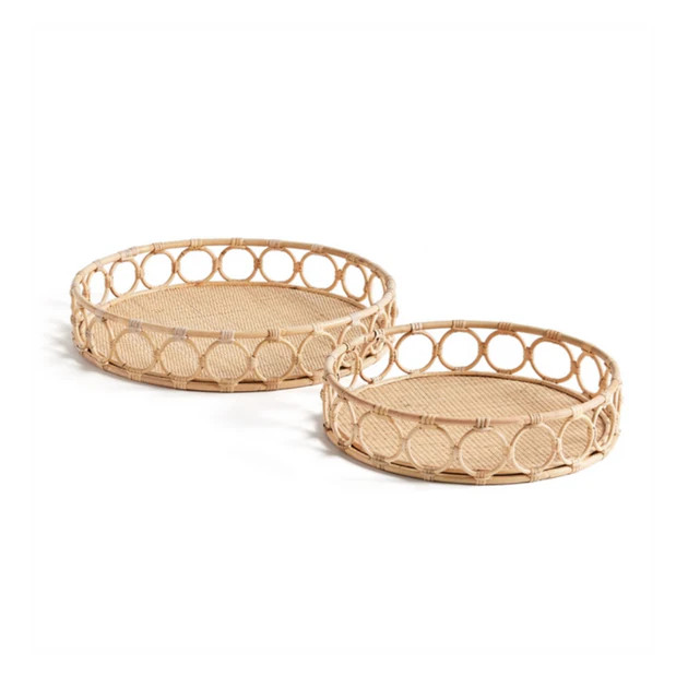 Cannes Round Nesting Trays - Set of 2 | Cailini Coastal