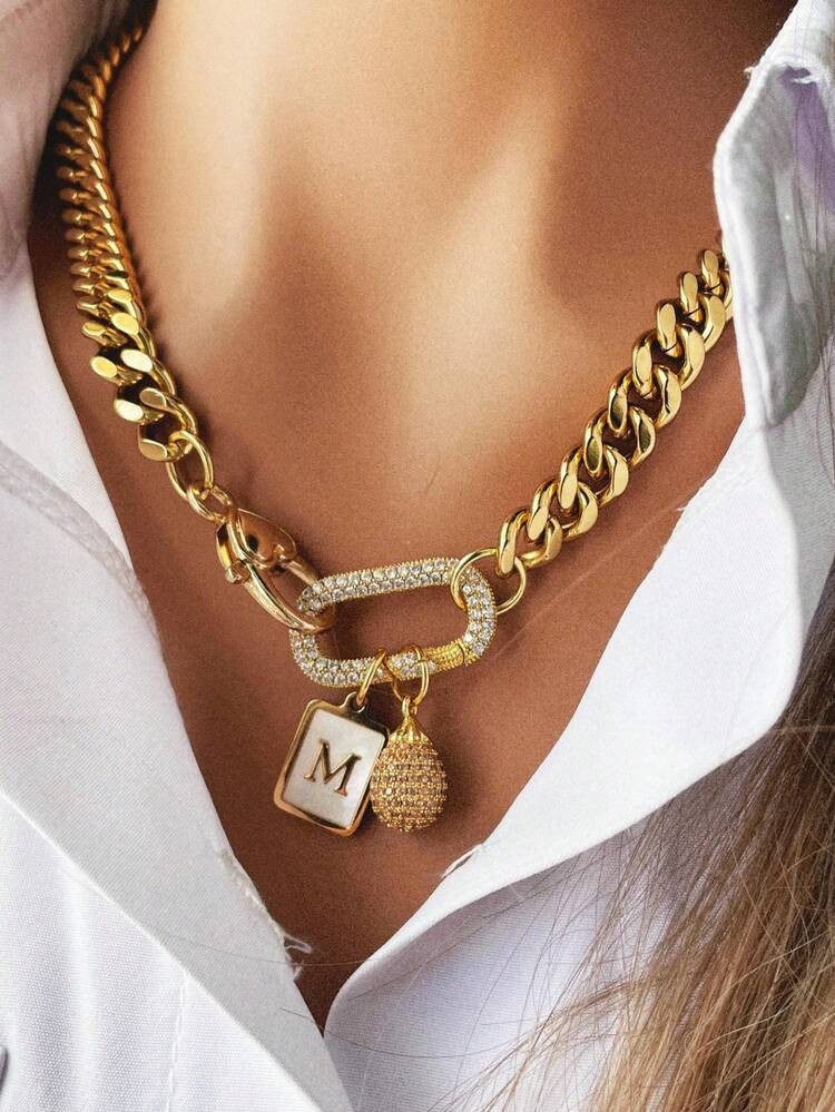 Chain Initial necklace | SHEIN