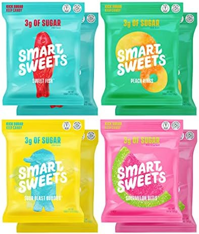 SmartSweets Variety Pack, Candy With Low Sugar & Calorie, Healthy Snacks For Kids & Adults - Swee... | Amazon (US)