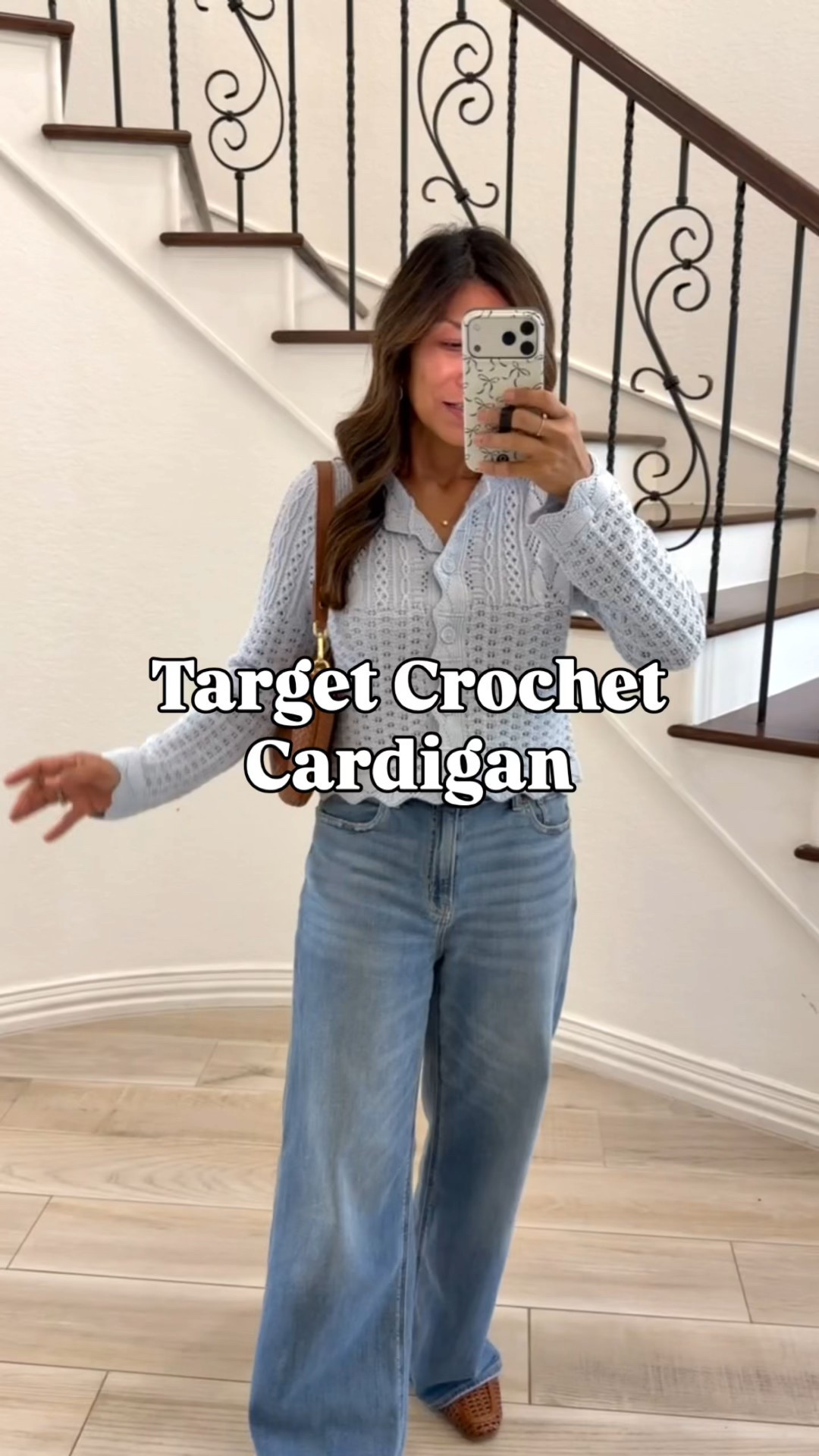 I’m 5’2” 118#ish for reference 
Cardigan sweater XS. Shoes fit tts. Jeans with wide leg(American Eagle) fit tts in size 2 short length. A little loose. If you want more fitted size down. 

Spring outfits, fashion over 40, over 50 style, midlife fashion, petite fashion,midlife fashion, affordable fashion, Target finds. 

#LTKSeasonal #LTKPetite #LTKOver40