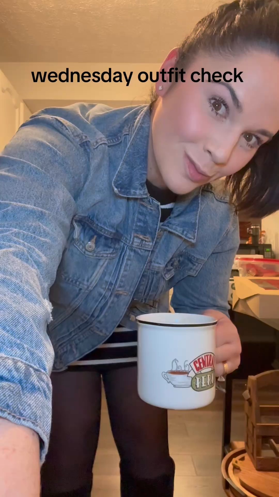 denim jacket, jean jacket
black suede boots, suede boots, black boots, heeled boots, black heeled boots
david yurman bangle
engraved gold ring, gold ring 

#LTKFindsUnder50 #LTKWorkwear #LTKSaleAlert