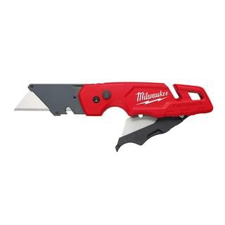 Milwaukee FASTBACK Folding Utility Knife with Blade Storage and General Purpose Blade 48-22-1502 ... | The Home Depot