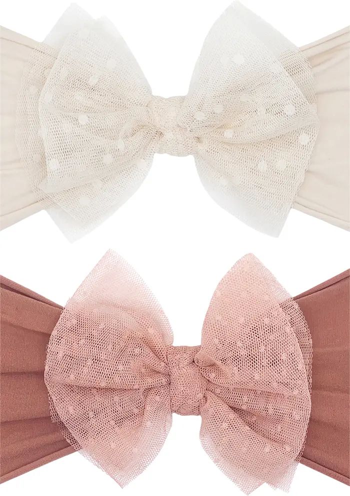 2-Pack Fab-Bow-Lous® Point d'Esprit Tulle Headbands | Nordstrom