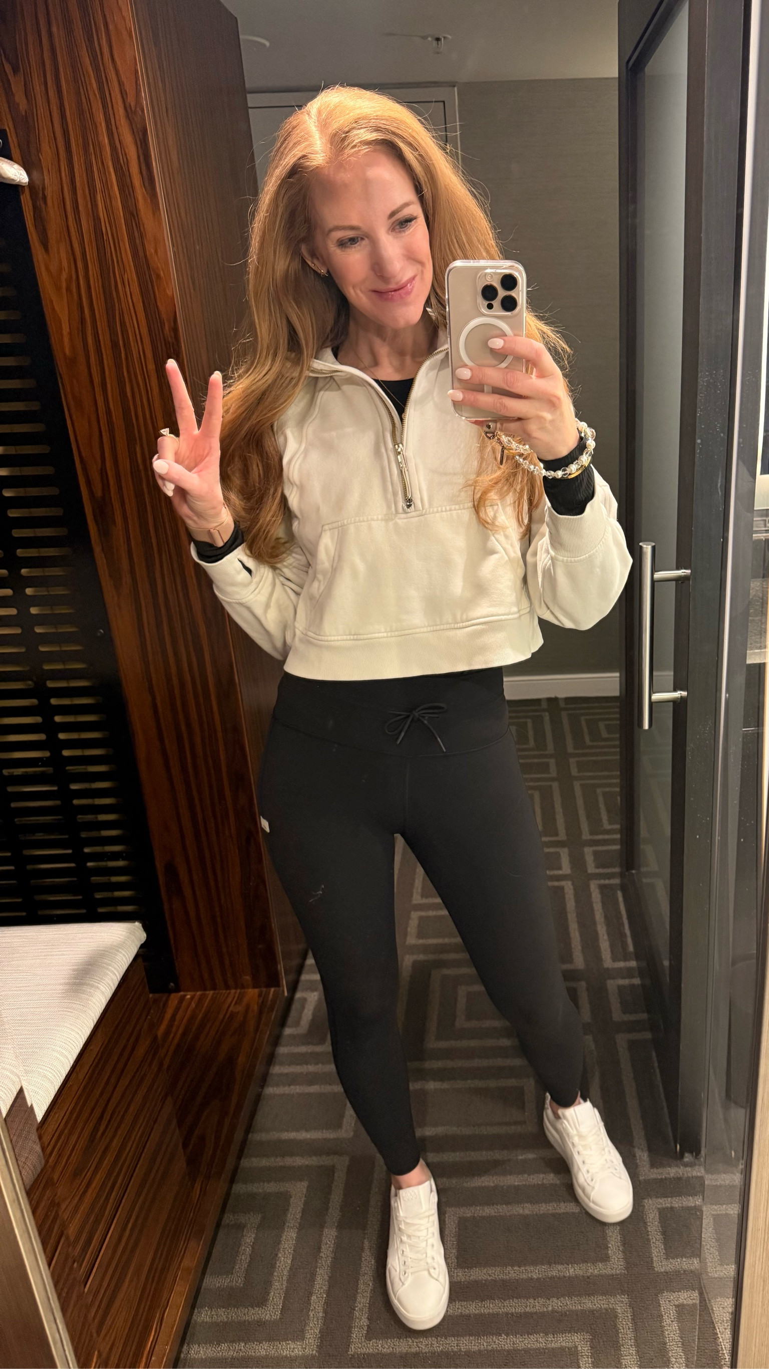 And we’re back to regularly scheduled programming of athleisure! I’m heading home and always opt for comfy leggings and a warm sweatshirt on travel days! 

#LTKOver40 #LTKTravel #LTKActive