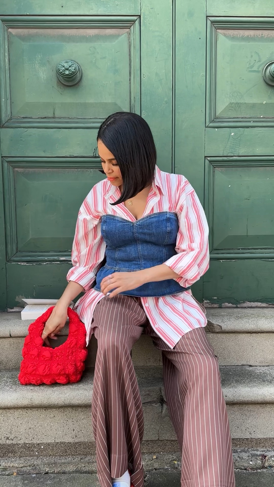 Asos red stripe shirt outfit 3 links ❣️

#LTKstyletip #LTKsummer